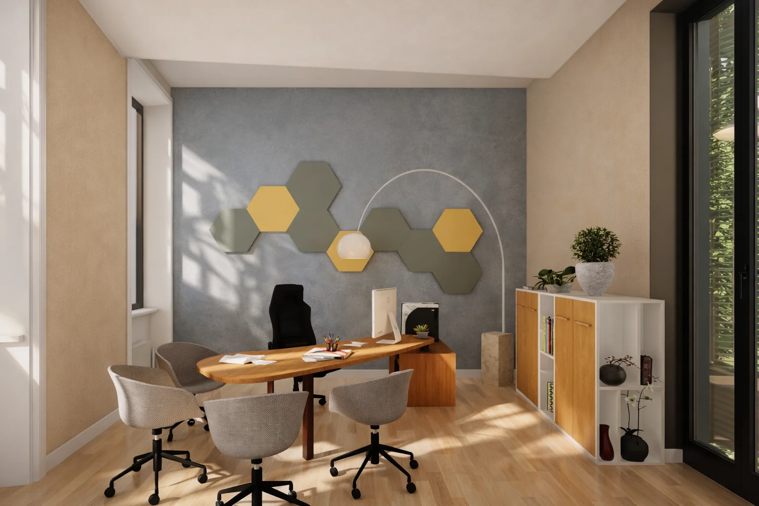 Bank executive offices, Milan: Transparency and connections